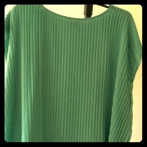 Pleated blouse.
